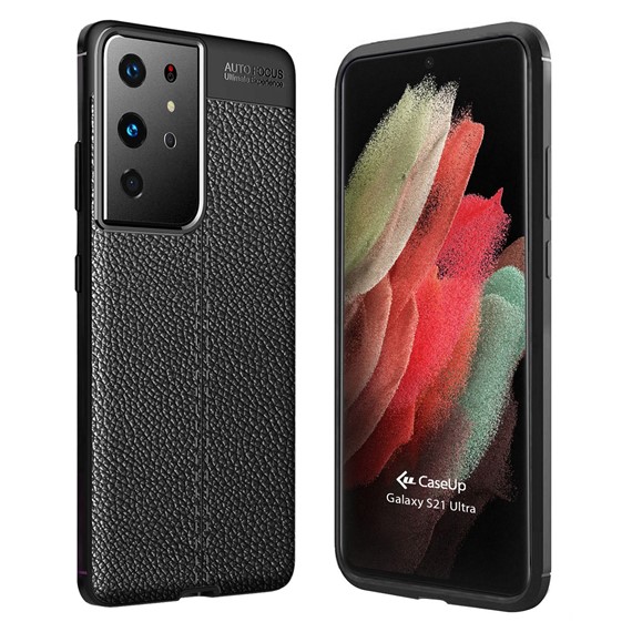 CaseUp Samsung Galaxy S21 Ultra Kılıf Niss Silikon Siyah 1